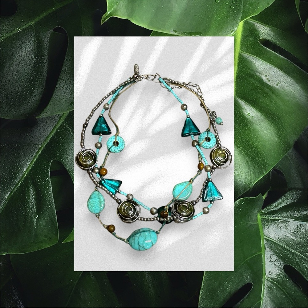 Unique Multi-Stone Turq Necklace